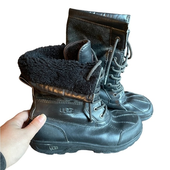 Ugg Butte II Black Boots size 5 - Picture 7 of 10